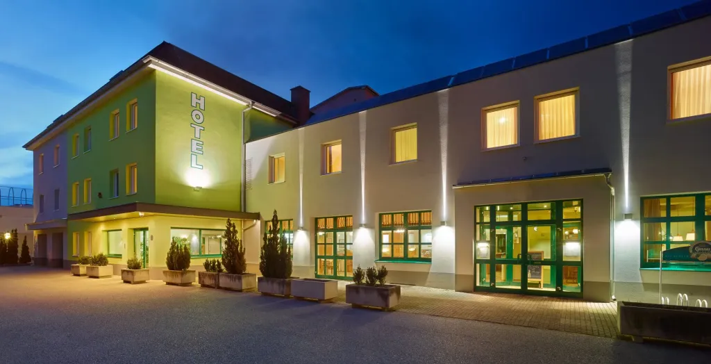 Exterior view of Motel Baden Exterior view of Motel Baden in the evening