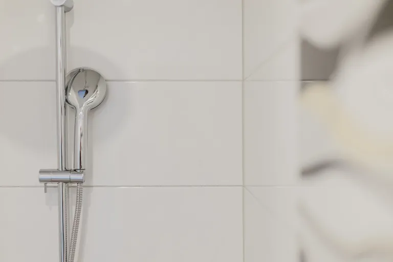 Hand shower in the shower at Motel Baden