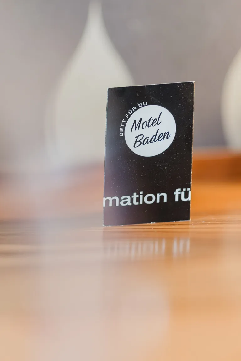 Info flyer "Information for YOU" at Motel Baden