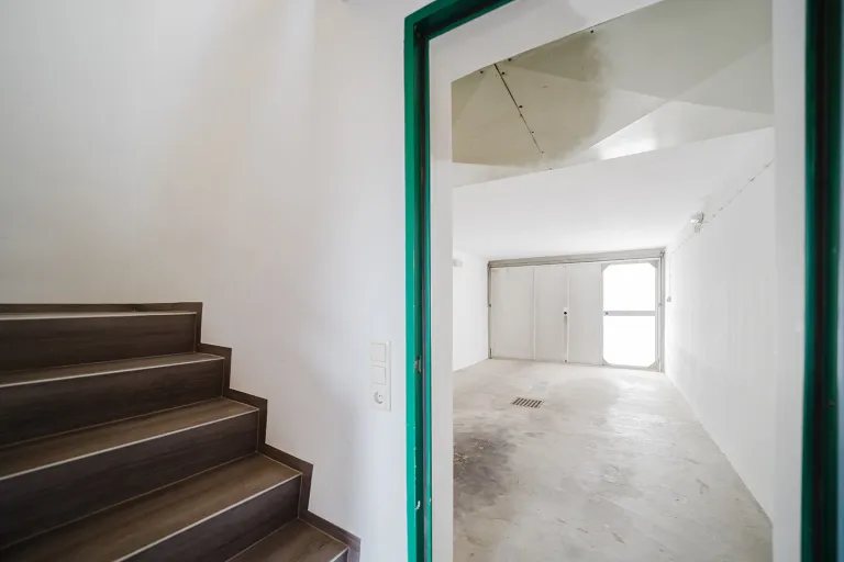 Staircase and access to the garage at Motel Baden