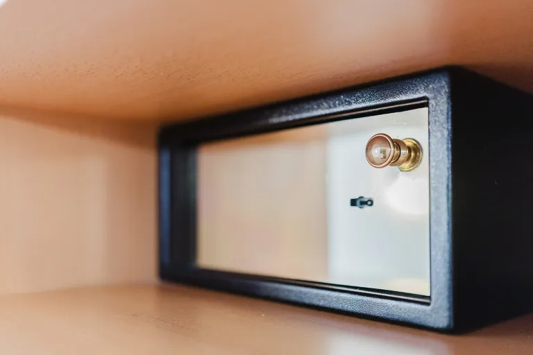 In-room safe at Motel Baden